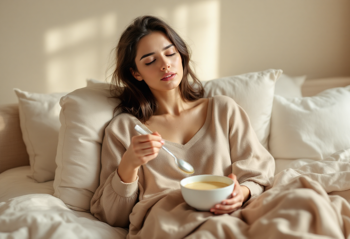Woman representing restored energy and wellbeing